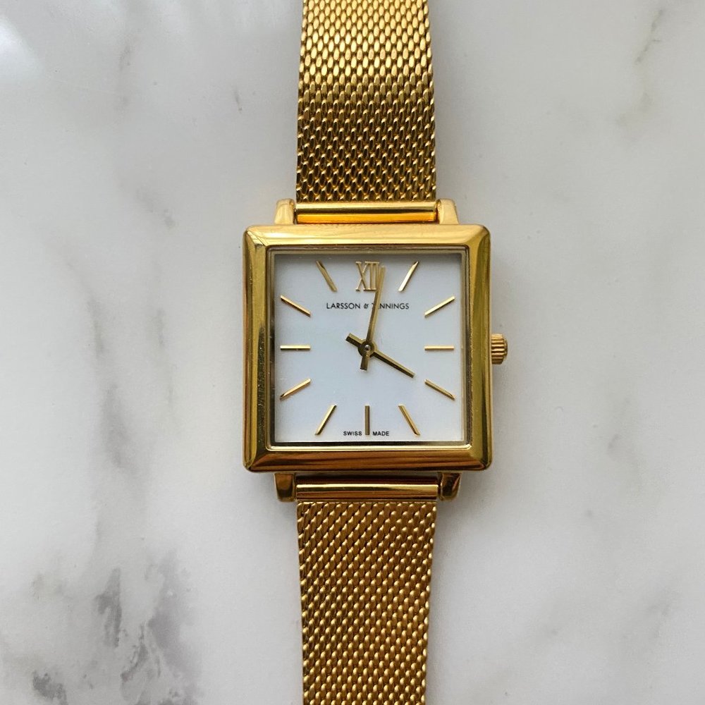 LARSSON & JENNINGS Gold Square Watch